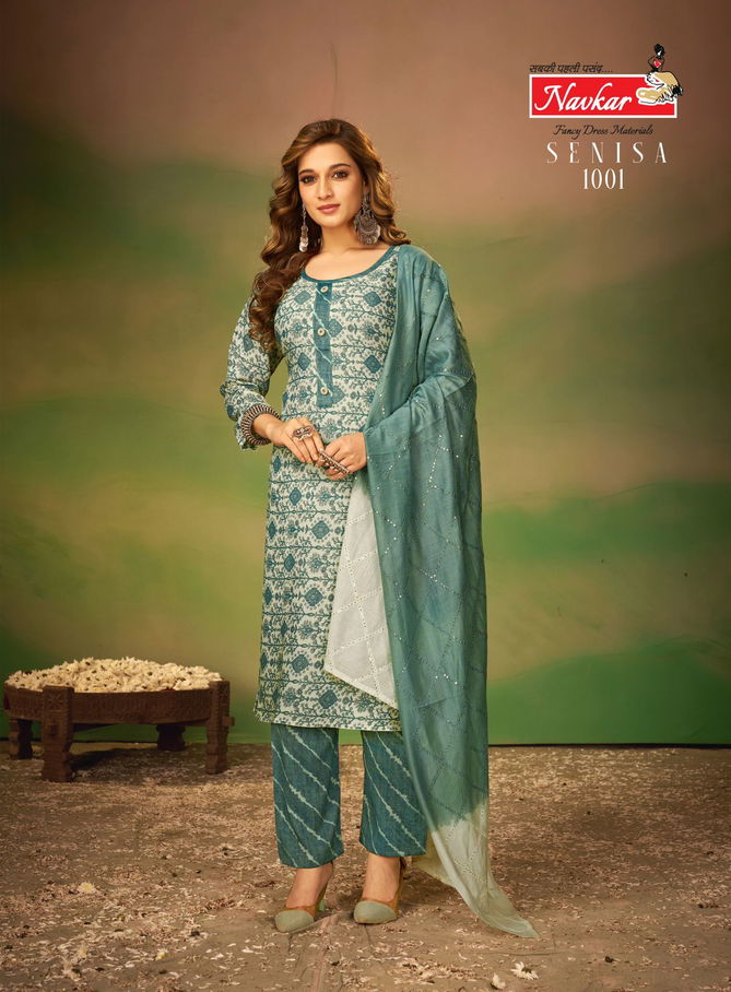 Senisa Vol 1 By Navkar Rayon Printed Kurti Bottom With Dupatta
